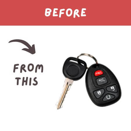 Can I turn my car key and remote into a flip key